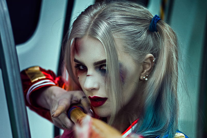 Harley Quinn Daddy Little Monster, harley-quinn, cosplay, suicide-squad, behance, HD wallpaper