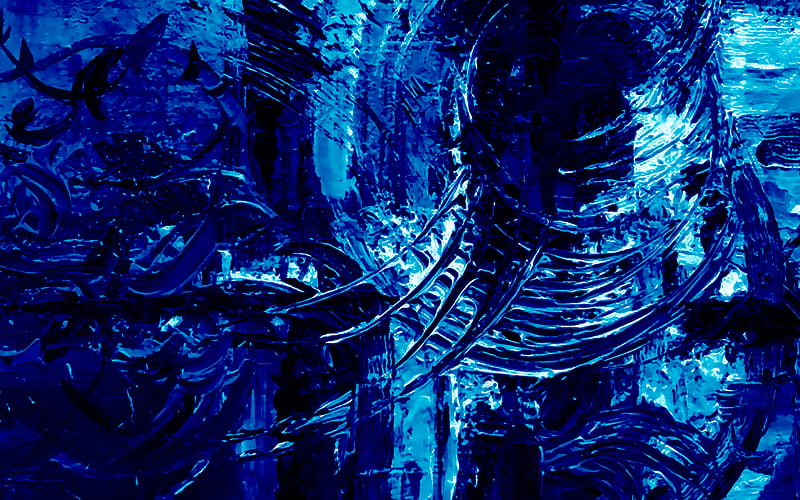 blue grunge background, grunge blue texture, creative blue backgrounds, grunge texture, blue paint grunge background, HD wallpaper