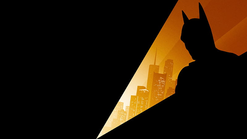 Batman Silhouette, batman, superheroes, HD wallpaper | Peakpx