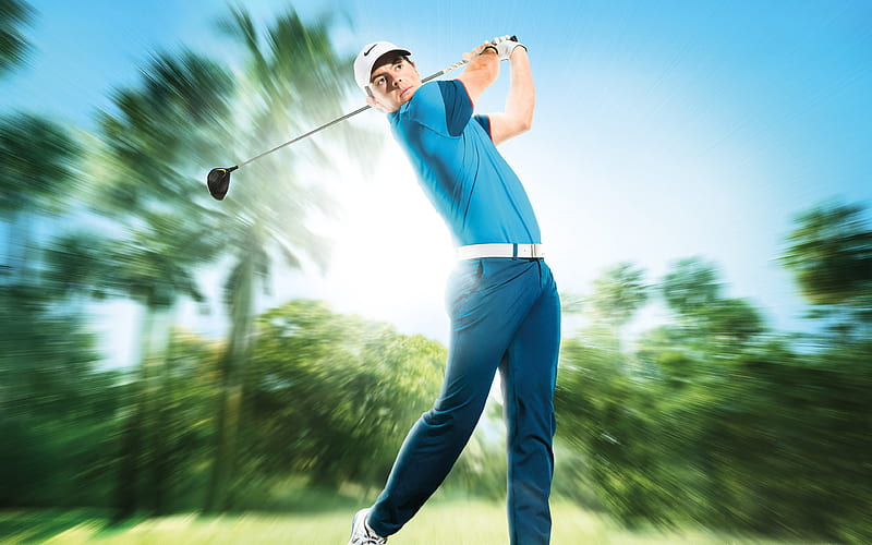 Rory McIlroy, Northern Irish golfer, portrait, golf, HD wallpaper