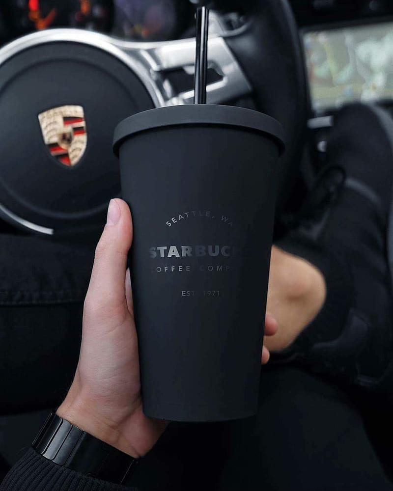 Starbucks Ice Coffee, black, brand, expensive, gris, gucci, lv