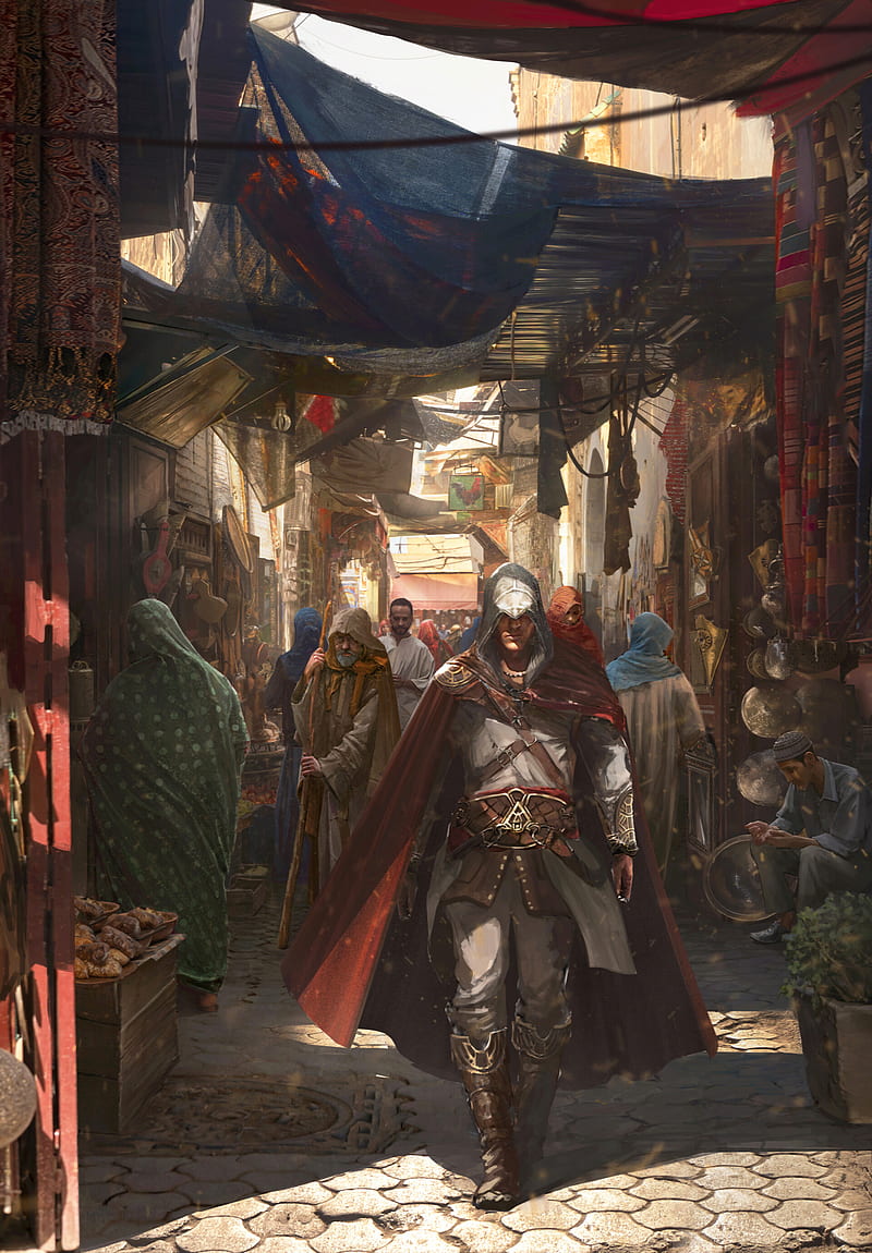 fantasy art, Assassin's Creed, video game art, artwork, video game characters, HD phone wallpaper