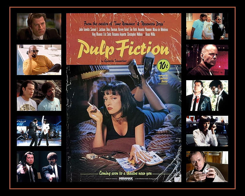 Pulp Fiction 1994, movie, willis, film, tarantino, films, jackson, pulp fiction, thurman, travolta, movies, uma, HD wallpaper