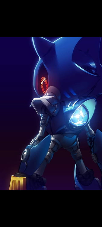 Reaper Metal Sonic Halloween 2022 - Sonic - Fanart by