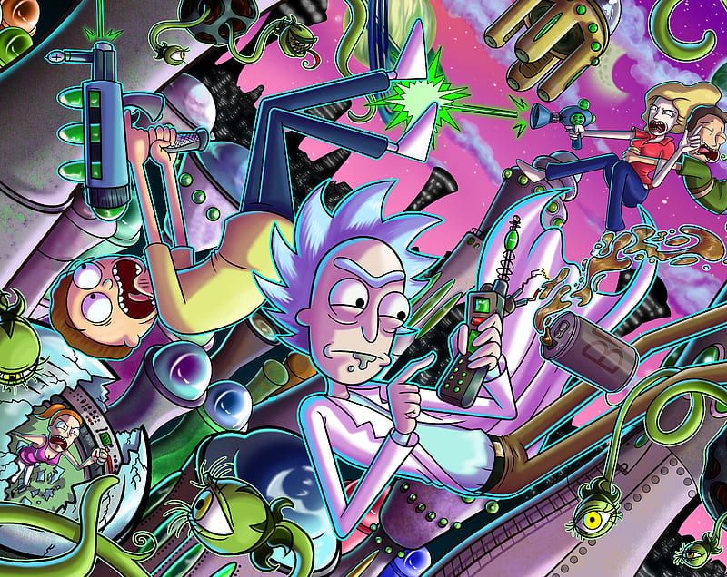 Rick and Morty Time Travel Ultra, Cartoons, , Illustration, Characters, morty, rick, timetravel, HD wallpaper