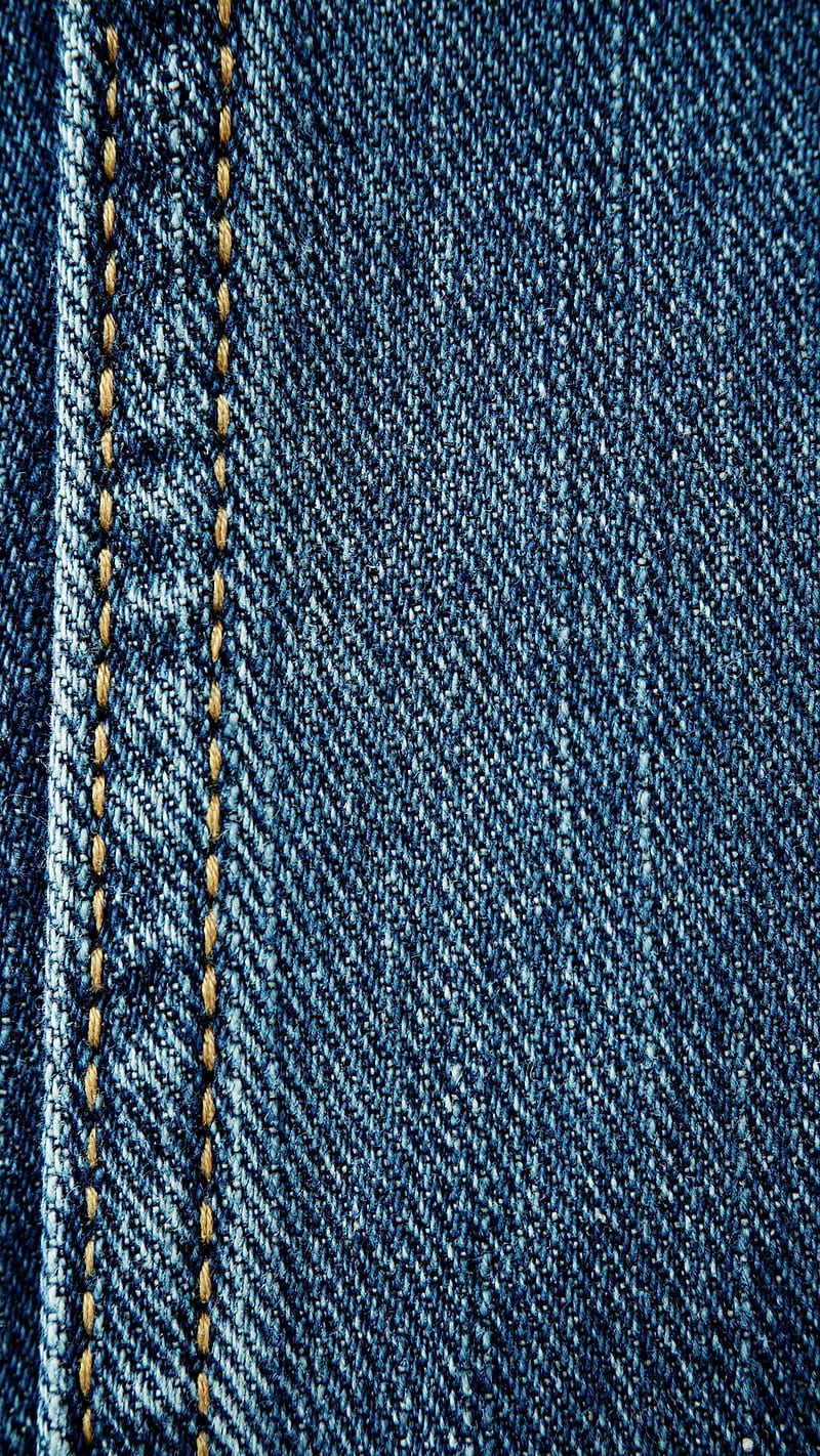 Blue Jeans, close-up, denim, pattern, texture, HD phone wallpaper