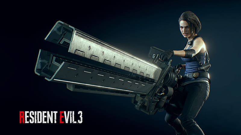 Jill Valentine with Gun Resident Evil 3, HD wallpaper