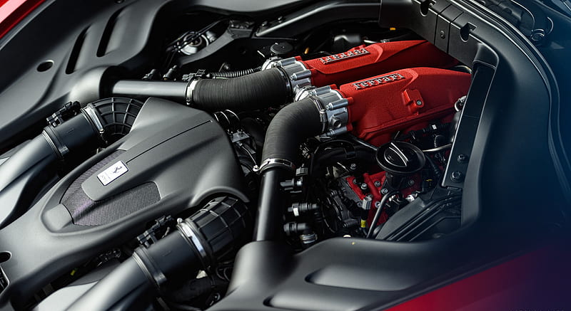 2020 Ferrari Roma - Engine , car, HD wallpaper