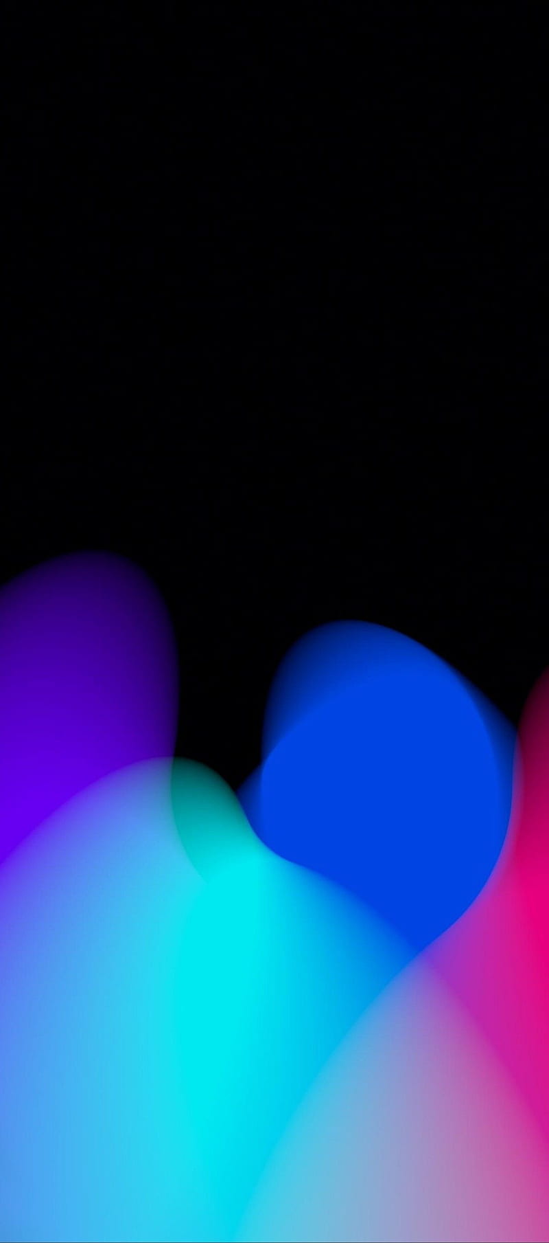 Iphone dark blue, 2017, abstract, apple, background, blur, phone, violet, HD phone wallpaper