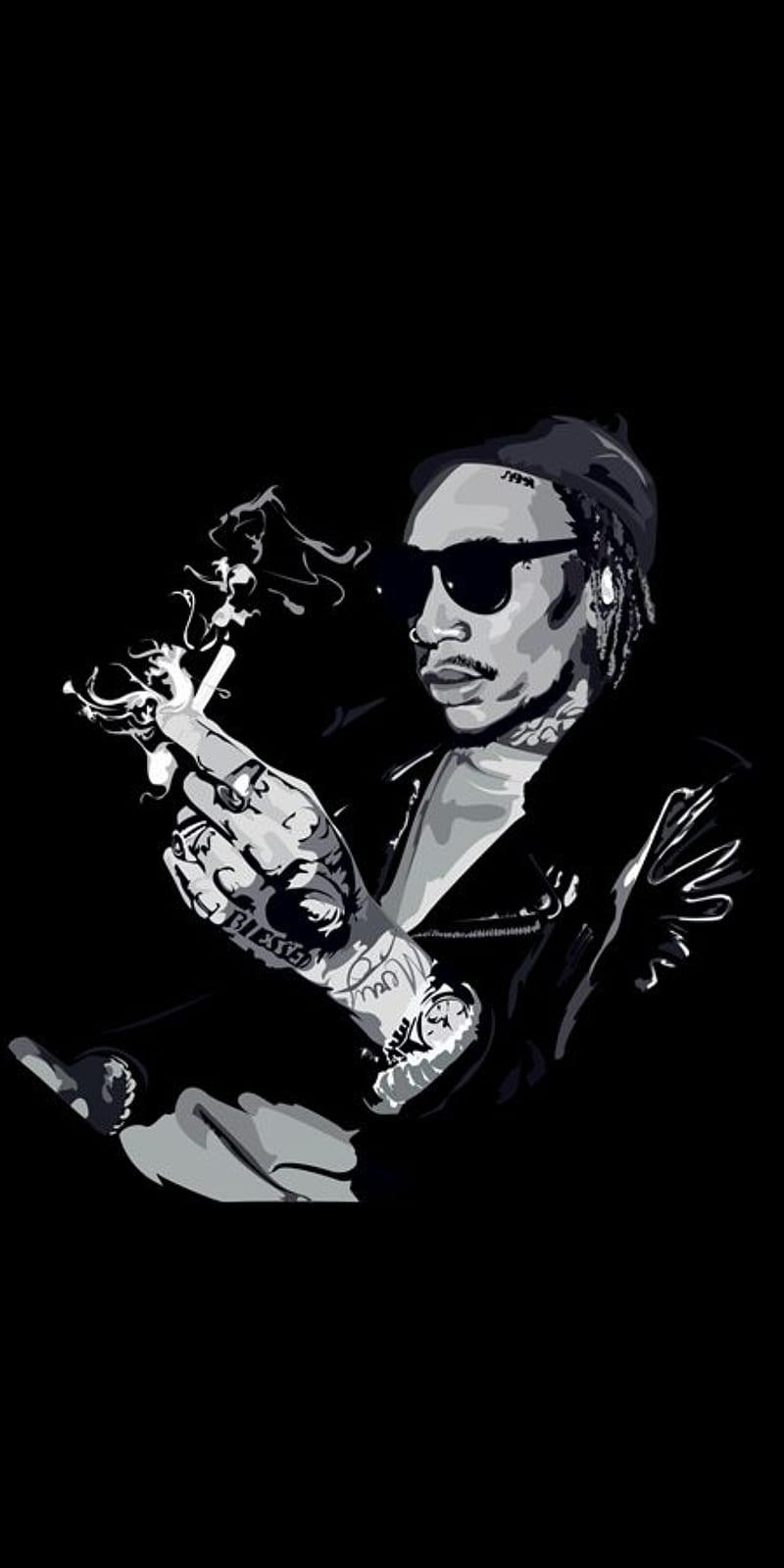 Wiz Khalifa 6, 2020, hip hop, rap, romania, smoke, usa, HD phone wallpaper  | Peakpx