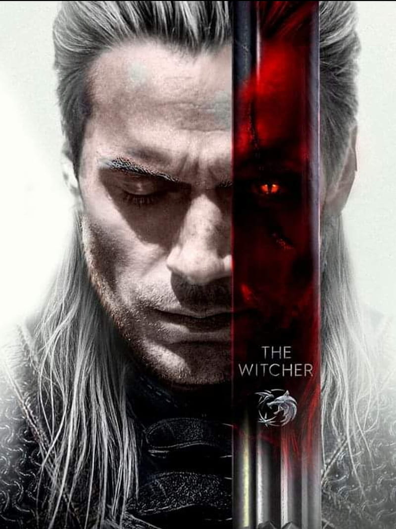 The white wolf, geralt, white wolf, witcher, HD phone wallpaper