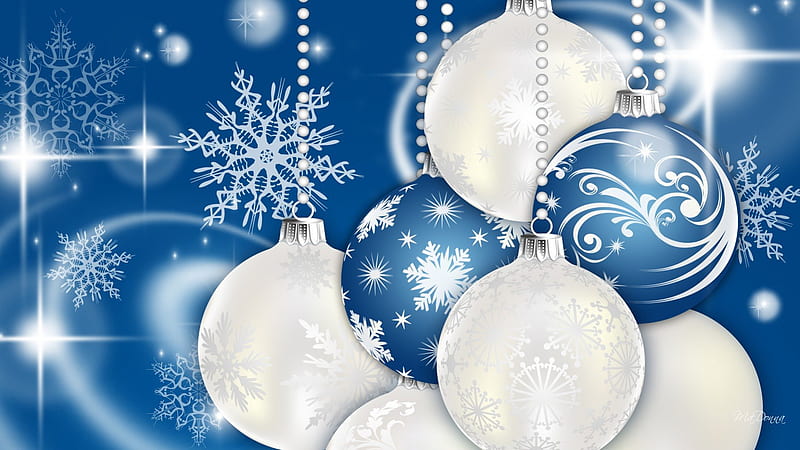 Blue Christmas Treat, stars, feliz navidad, glow, christmas, shine ...