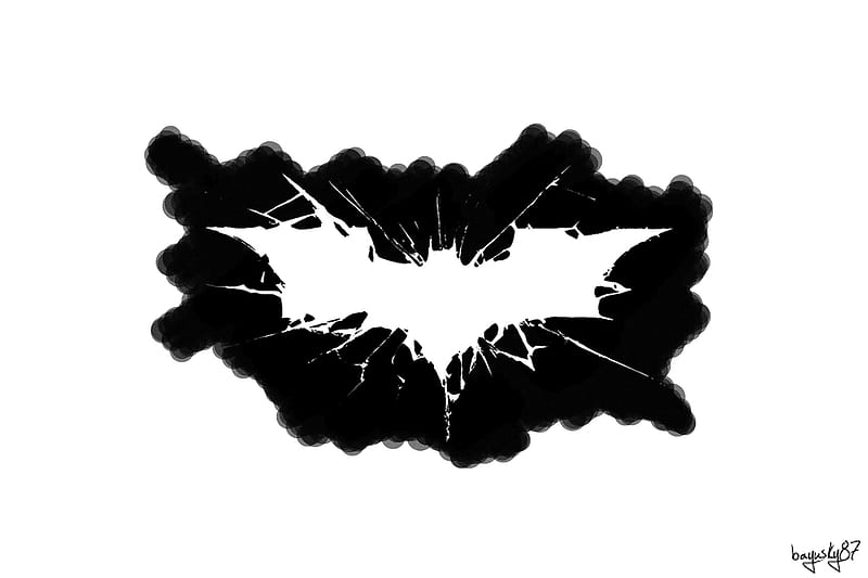 The Dark Knight Logo, batman, logo, the dark knight, HD wallpaper