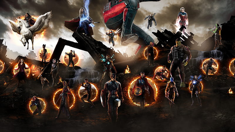 Avengers: endgame, artwork, characters, thor, iron man, hulk, Movies, HD  wallpaper | Peakpx