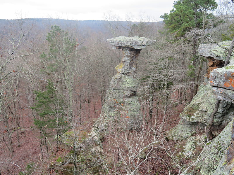 Pedestal Rock, nature, hiking, outdoors, mountains, HD wallpaper