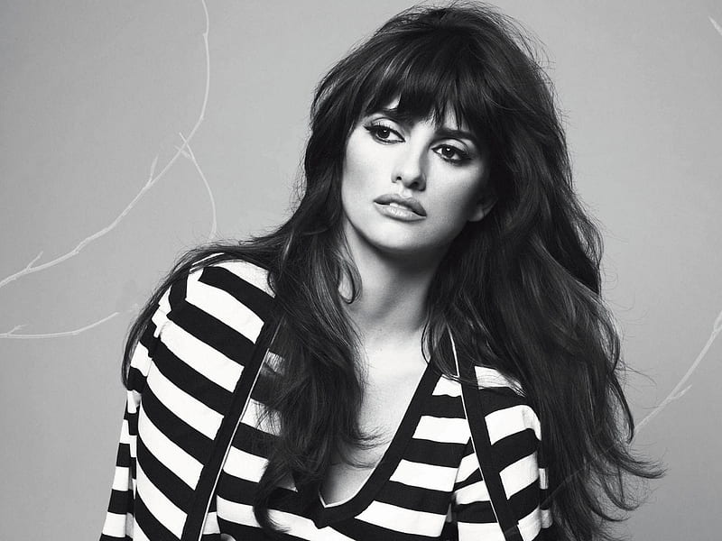 Penelope Cruz, celebrity, people, black and white, actresses, HD ...