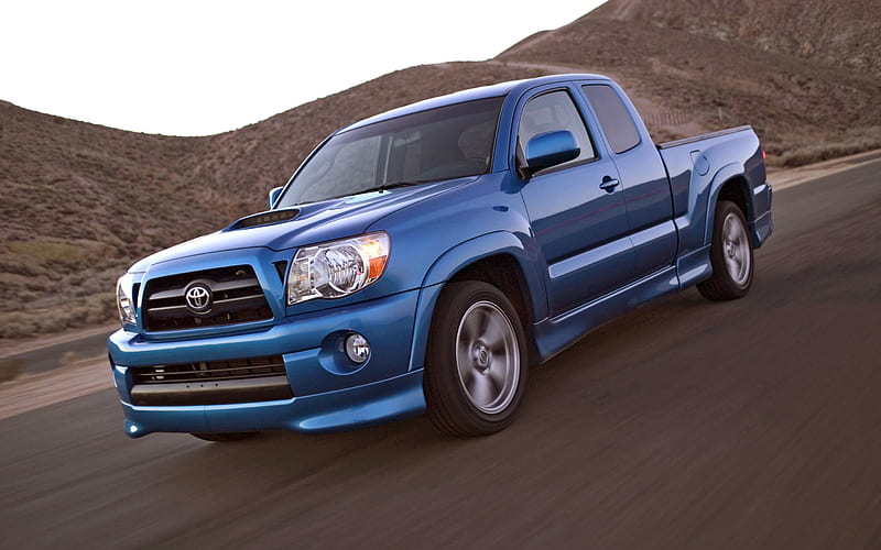 Toyota Tacoma X-Runner, highway, 2012 cars, blue pickup, SUVs, 2012 Toyota Tacoma X-Runner, Toyota, HD wallpaper