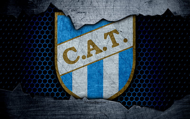 Tucuman Superliga, logo, grunge, Argentina, soccer, football club, metal texture, Atletico Tucuman, art, Tucuman FC, HD wallpaper