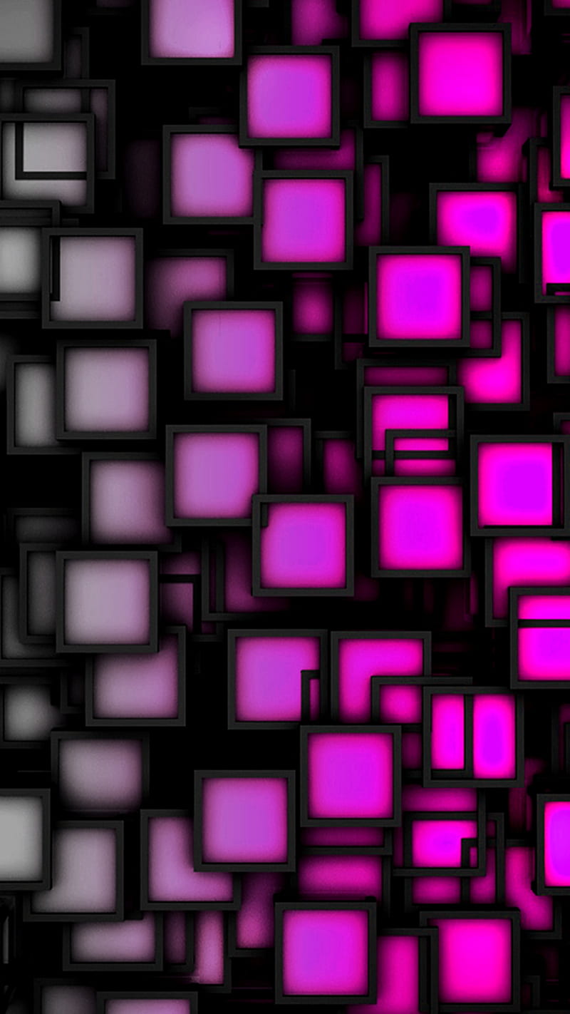 Abstract Squares, pink, HD phone wallpaper