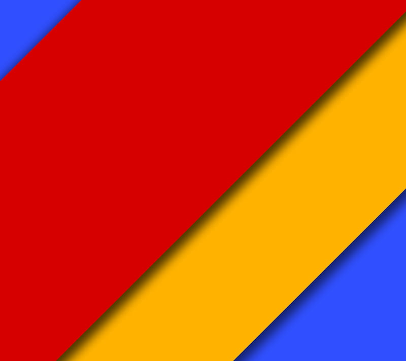 Material Design, abstract, blue, color, red, yellow, HD wallpaper | Peakpx