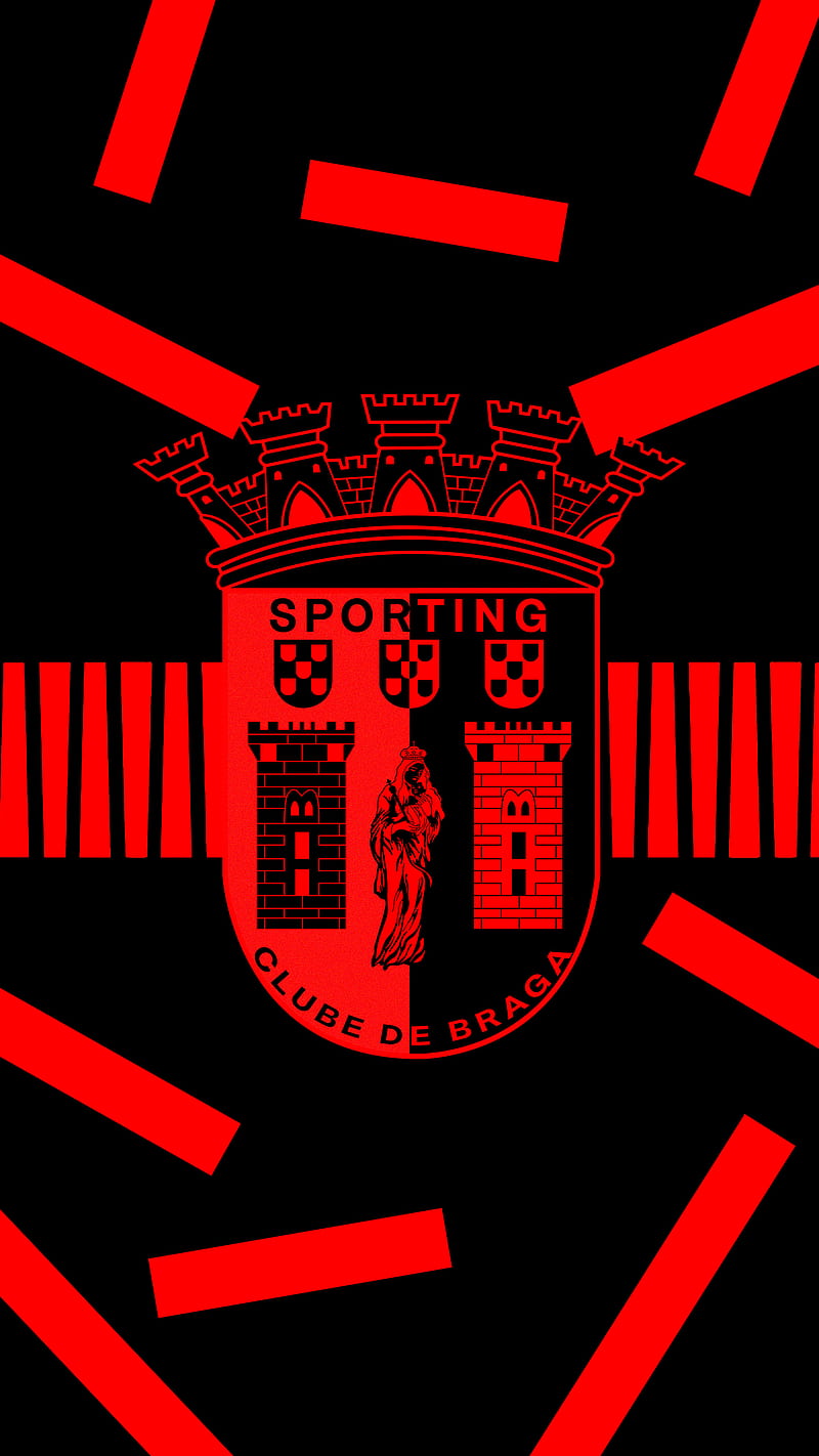 SC Braga com barras, desporto, liga nos, portugal, sc braga, sporting clube de braga, HD phone wallpaper