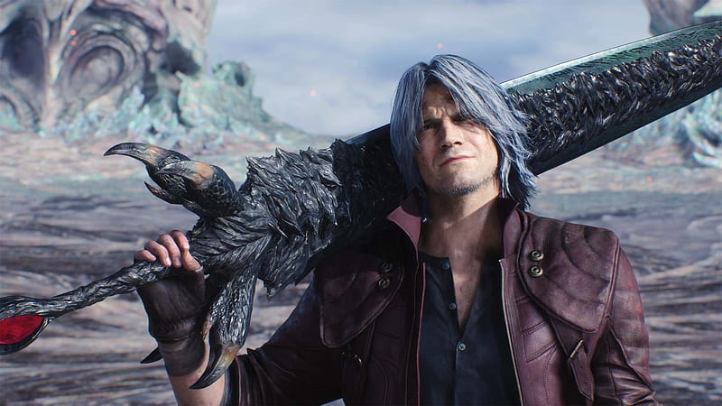 dante, devil may cry 5, two handed sword, in-game, Games, HD wallpaper