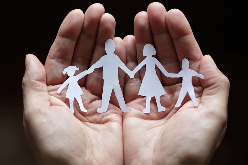 *** BETWEEN US ***, hands, family, together, people, HD wallpaper