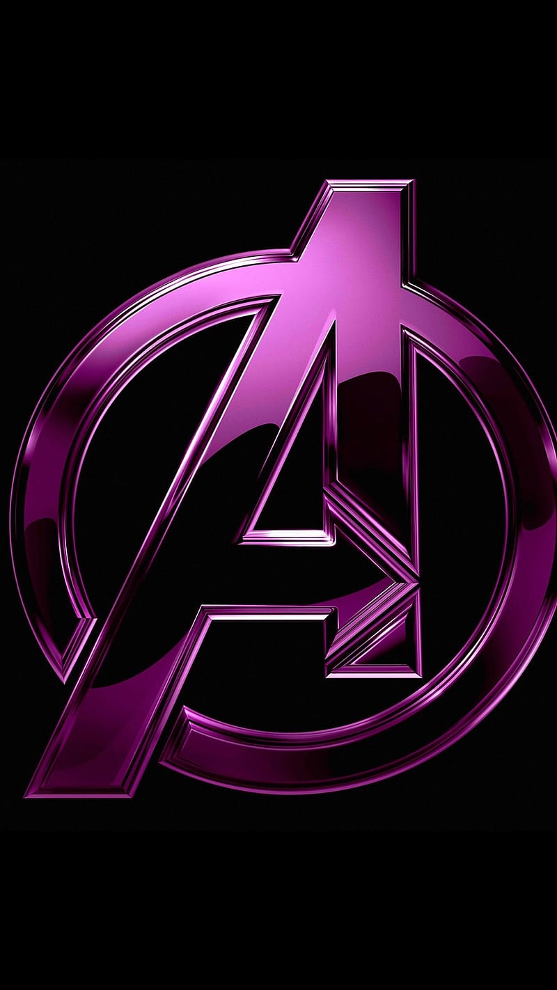 A Name Wala, A name se, purple avenger logo, purple, avenger, logo, letter a, HD phone wallpaper