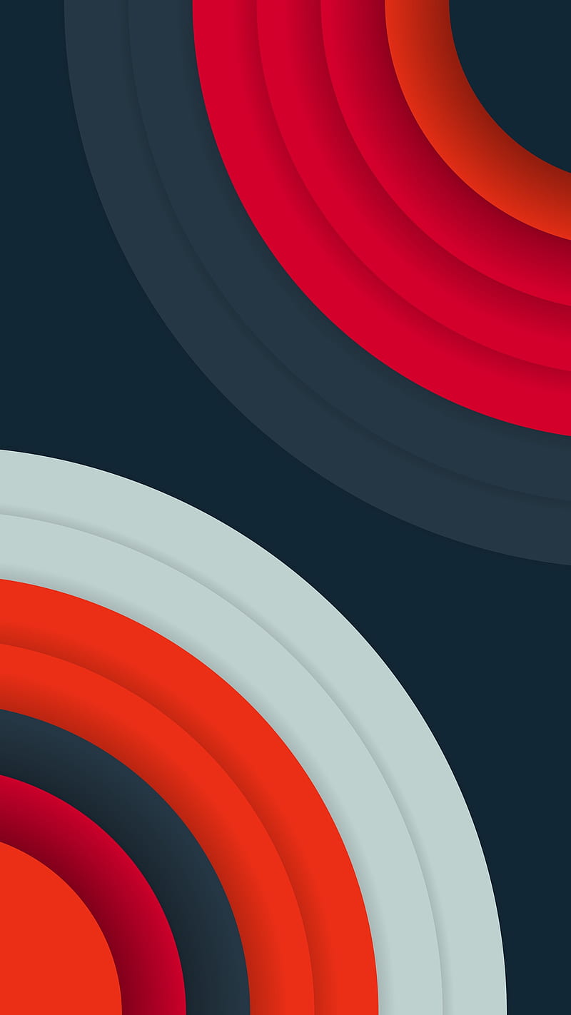 2K free download | Round stripes, abstract, blue, circles, colors ...