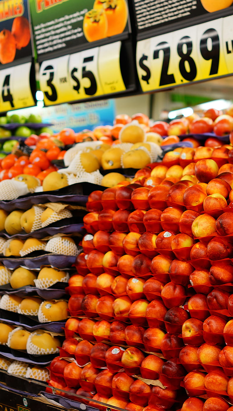 market, fruit, HD phone wallpaper
