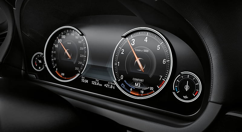 2013 BMW 7-Series Multifunctional Instrument Display Comfort Mode , car, HD wallpaper
