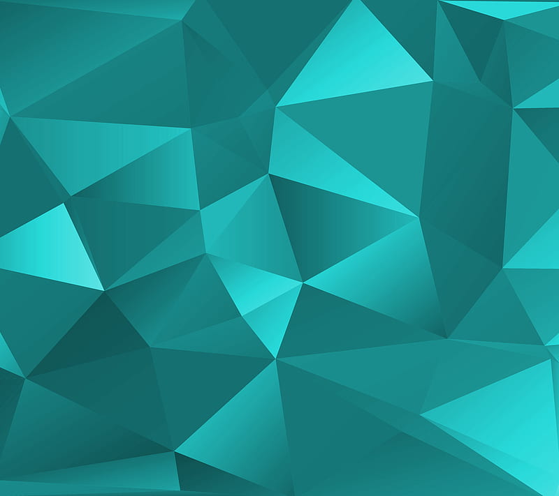 Turquoise, abstract, angles, polygon, HD wallpaper | Peakpx