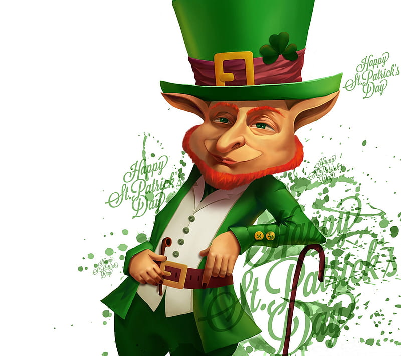 St Patrick, holiday, ireland, irish, leprechaun, shamrock, zpaddys, HD wallpaper