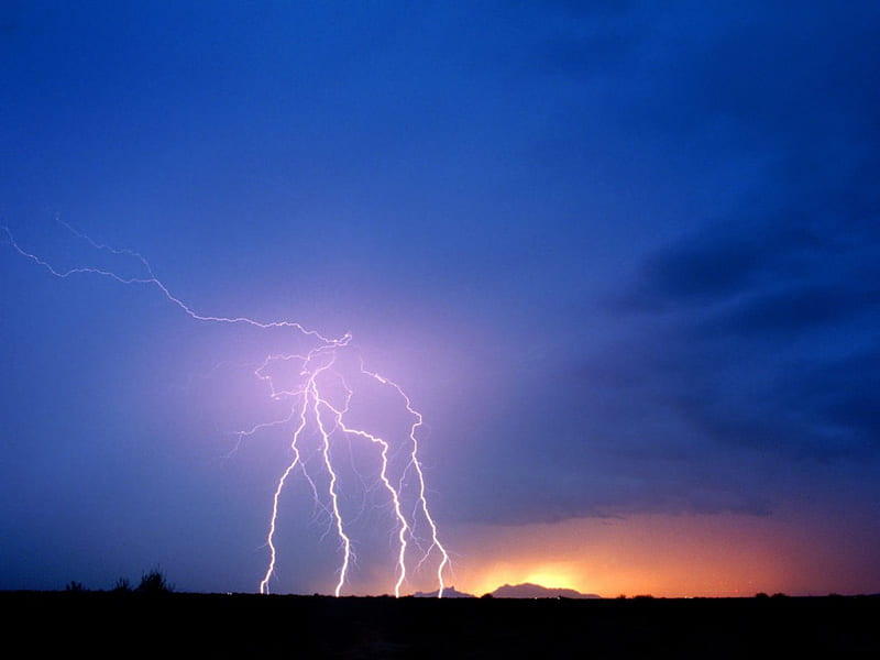 Untitled, lightning, arizona, picacho peak, HD wallpaper | Peakpx