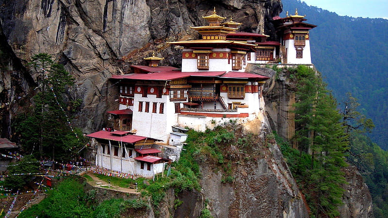 Bhutan property, Mountainside, Eastern Himalayas, Property, Bhutan, HD wallpaper