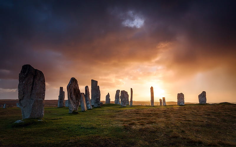 Earth, Stone, Callanish, Scotland, HD wallpaper