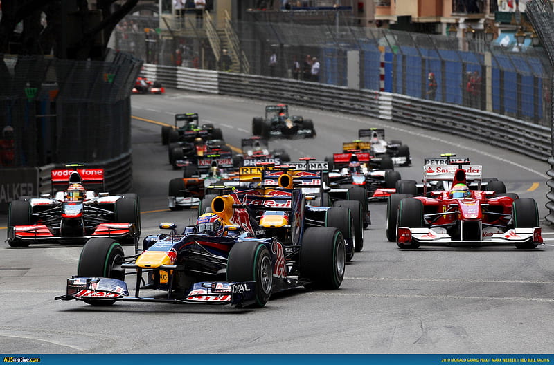 Red Bull @ Monaco, f1, monaco, sport, racecar, HD wallpaper