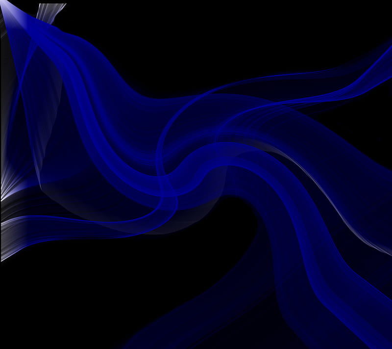 Blue String Art Form, abstract, HD wallpaper