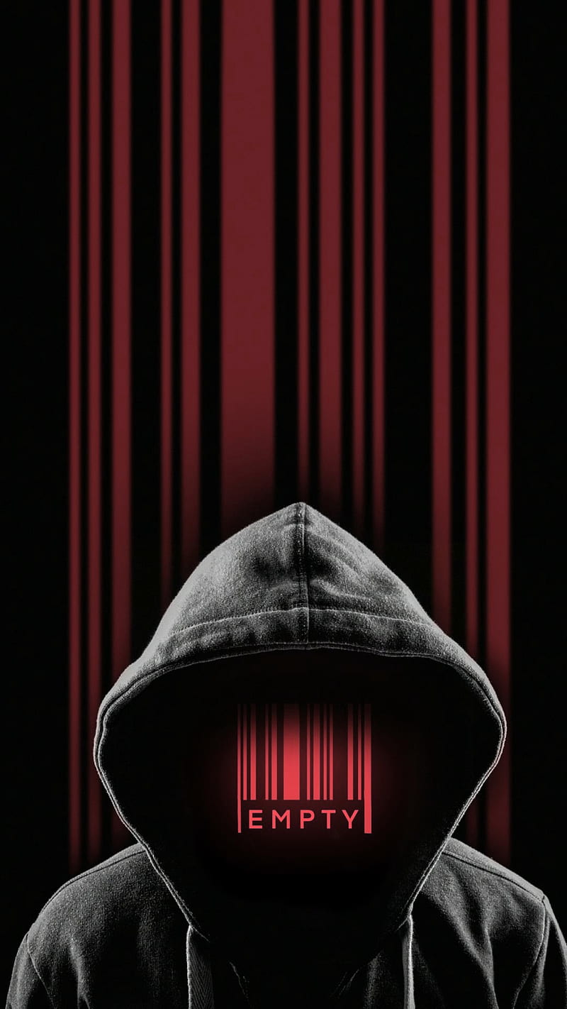 Empty, dark, male, no face, red, red lines, sayings, HD phone wallpaper