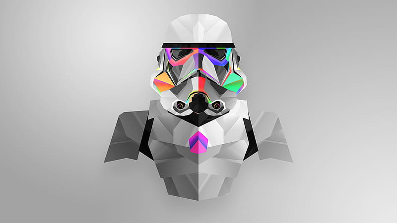 Stormtrooper Abstract Art, stormtrooper, star-wars, artist, artwork, digital-art, abstract, HD wallpaper