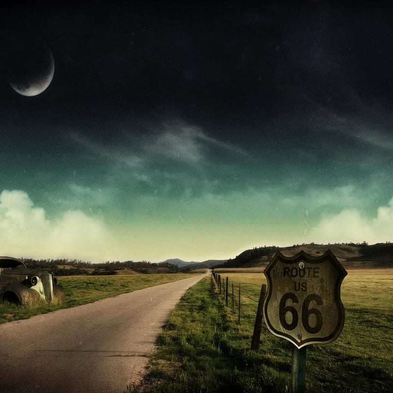 Route-66, 66, route, HD phone wallpaper