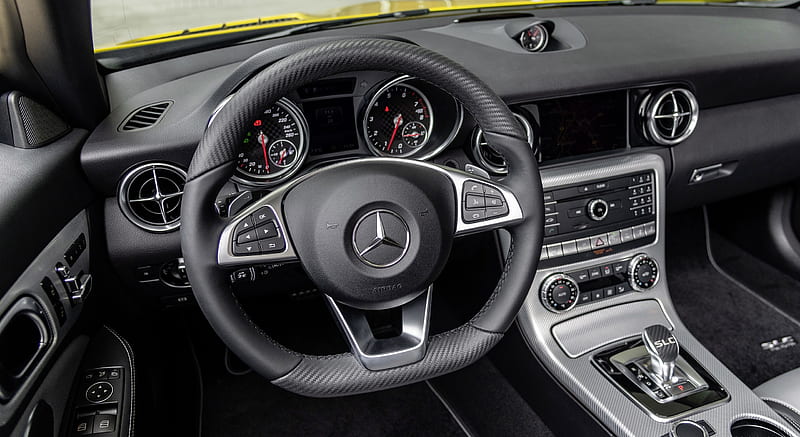 2020 Mercedes-Benz SLC 300 Final Edition AMG Line (Color: Sun Yellow) - Interior , car, HD wallpaper