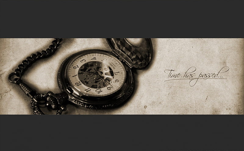 Time Has Passed..., sepia, time, clock, history, passed, tone, vintage, HD wallpaper