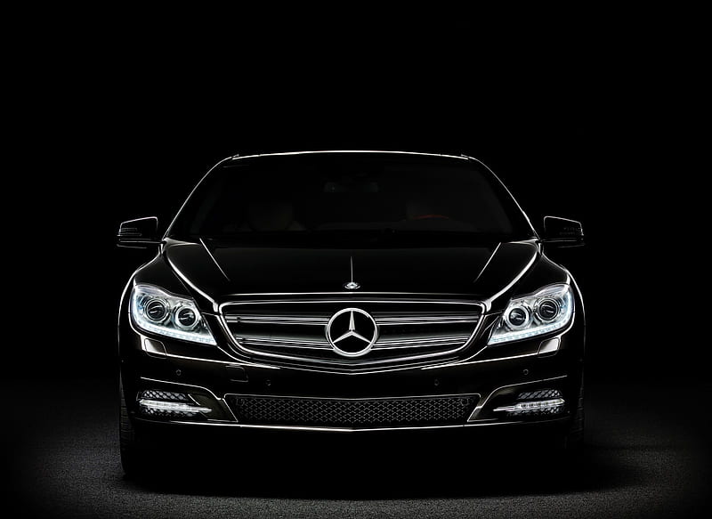 Mercedes Benz CL 600 (2011) - Front Black, car, HD wallpaper