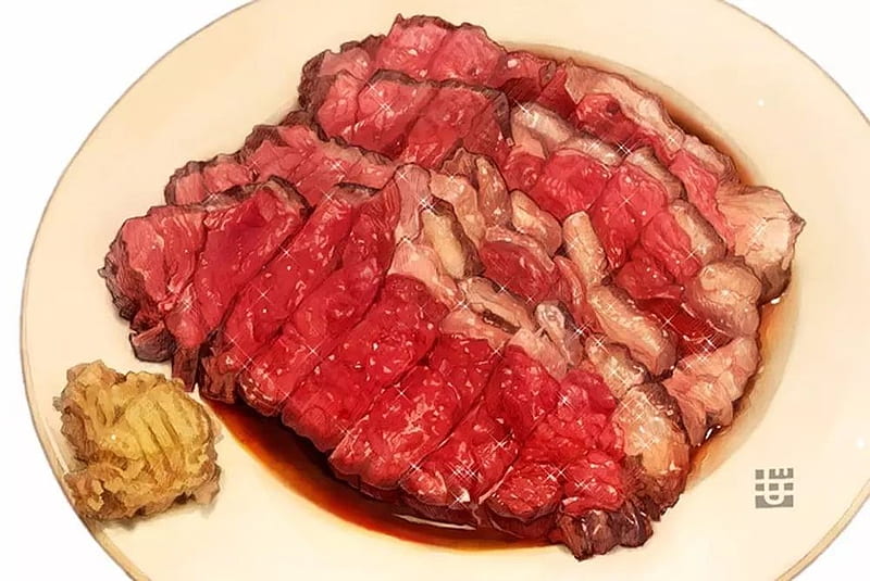 Plate of Meat, dinner, plate, meat, Food, HD wallpaper
