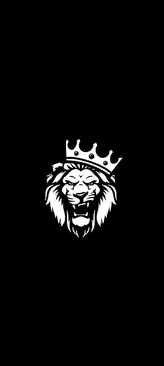 Lion head silhouette, half lion head in black tones isolated on white. Lion  king vector. Vector illustration. Stock Vector | Adobe Stock