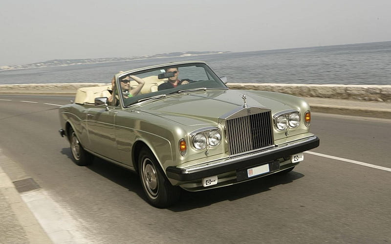 rolls royce corniche autodrome croisette, cabriolate, limousine, chorniche, rolls royce, luxury sedan, classique, roller, HD wallpaper