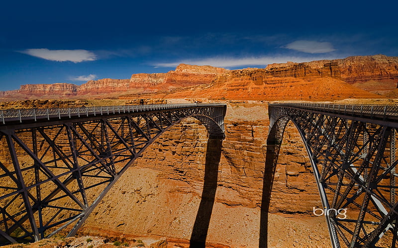 Navajo Bridge over Colorado River, HD wallpaper