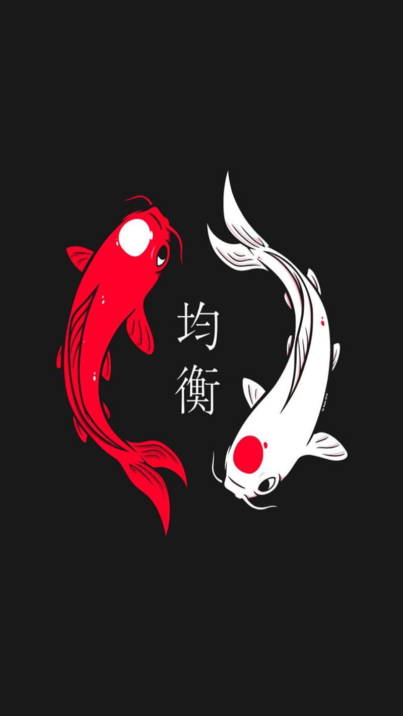 Koi Balance, Fish, Japanese, Hd Phone Wallpaper | Peakpx