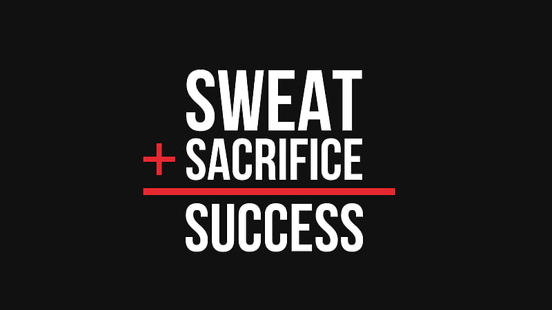Sweat Sacrifice, text, black background, quotes, typography, HD wallpaper